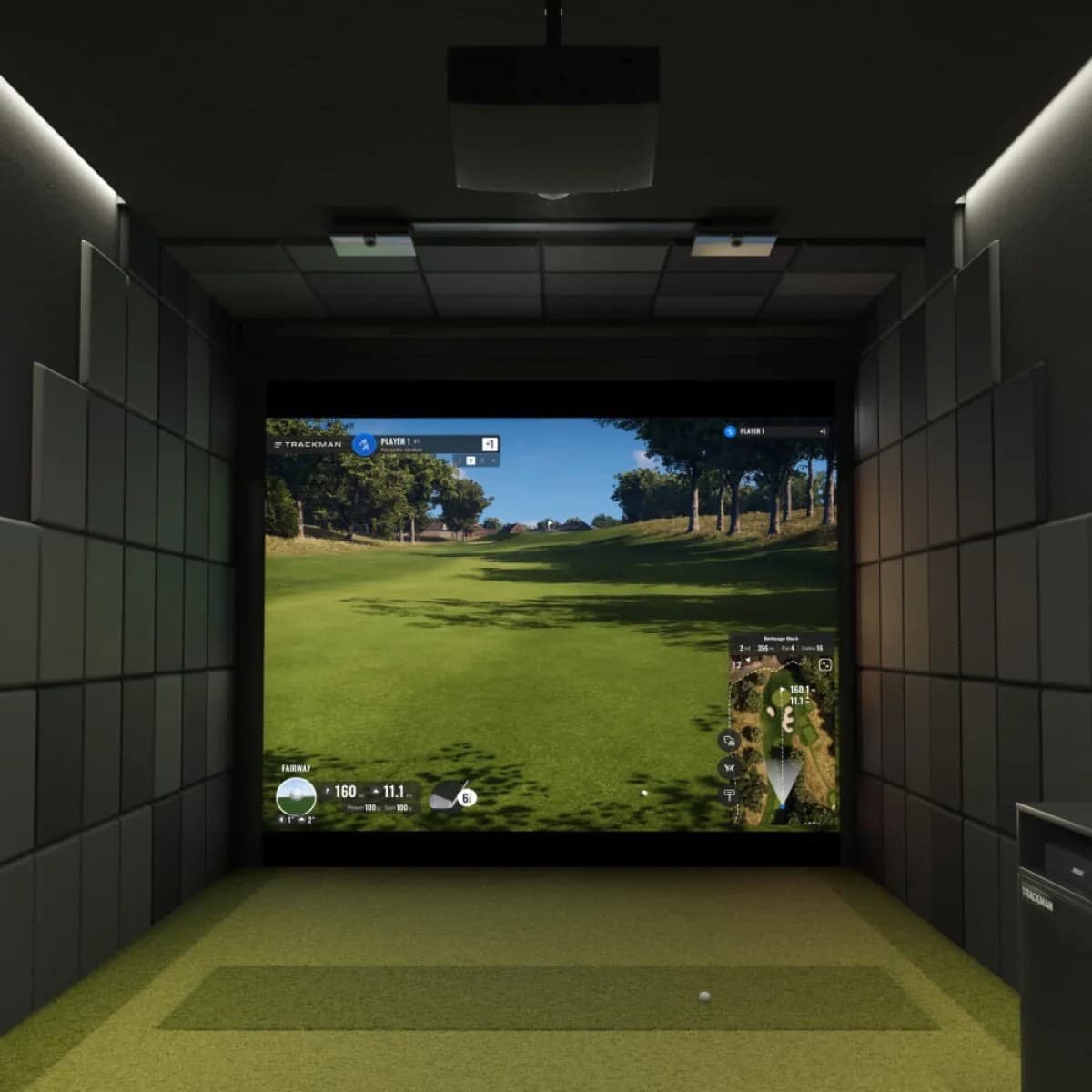 Trackman iO simulator bay